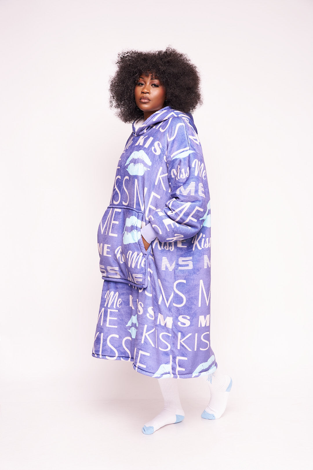 "Kiss Me" Blanket Hoodie