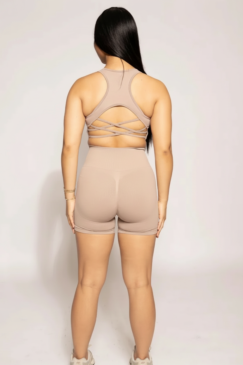 Seamless sports bra