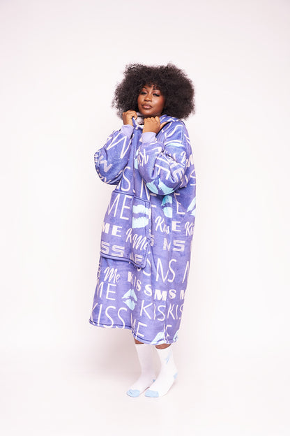"Kiss Me" Blanket Hoodie
