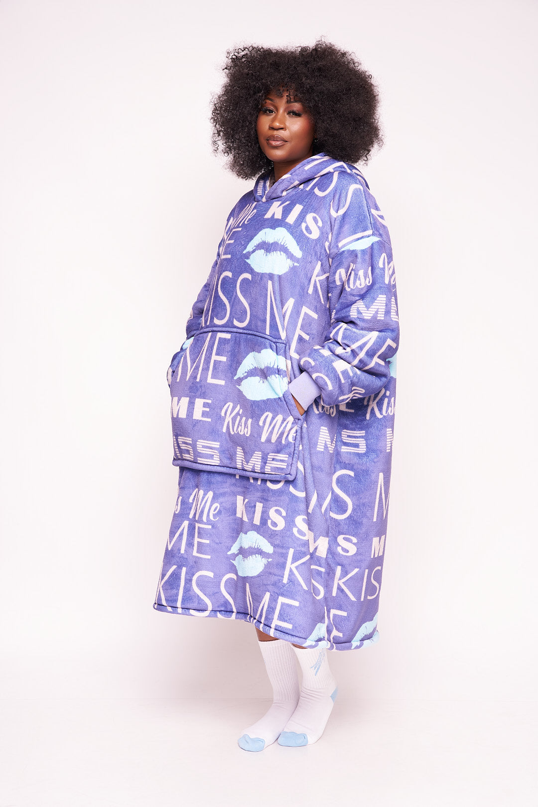 "Kiss Me" Blanket Hoodie