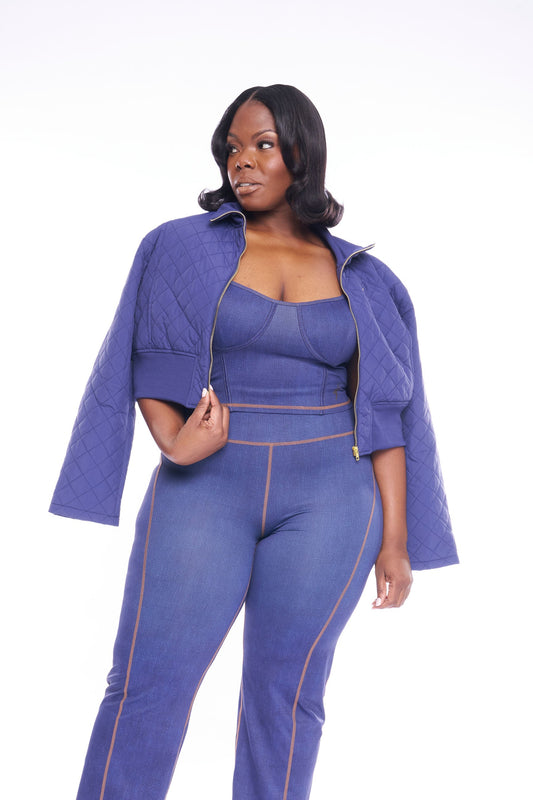 Quilted Cropped Puffer Jacket