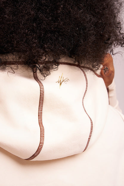 Carbon Chain Crop Hoodie