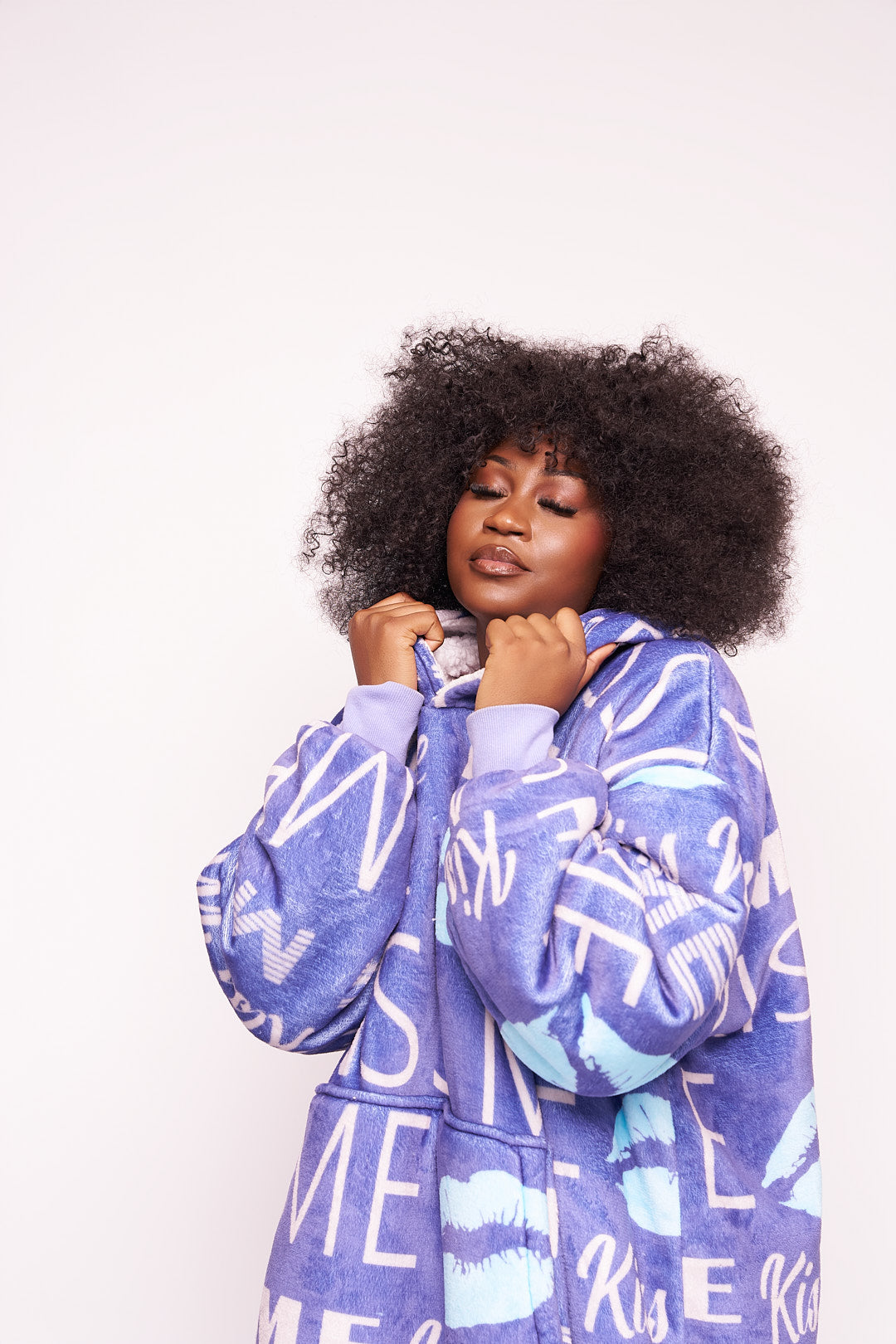 "Kiss Me" Blanket Hoodie