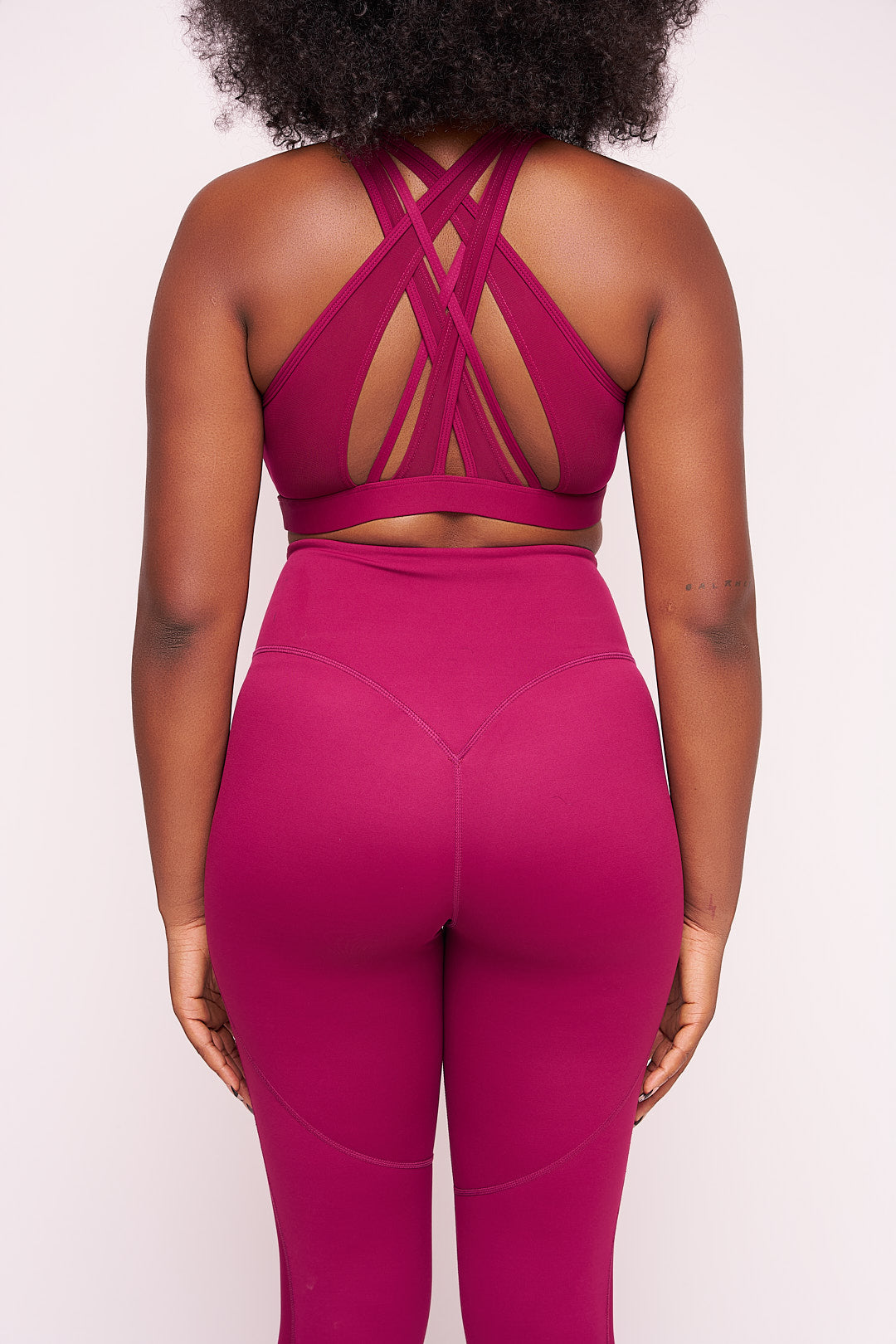 Mesh Overlay Sports Bra & Leggings