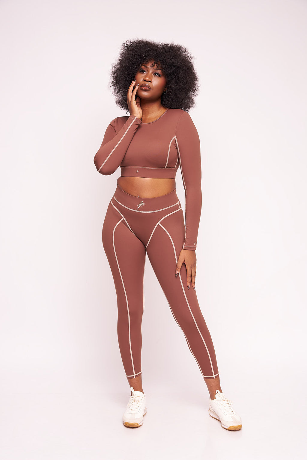 Mahogany long sleeve top