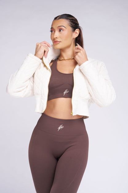 Quilted Cropped Puffer Jacket