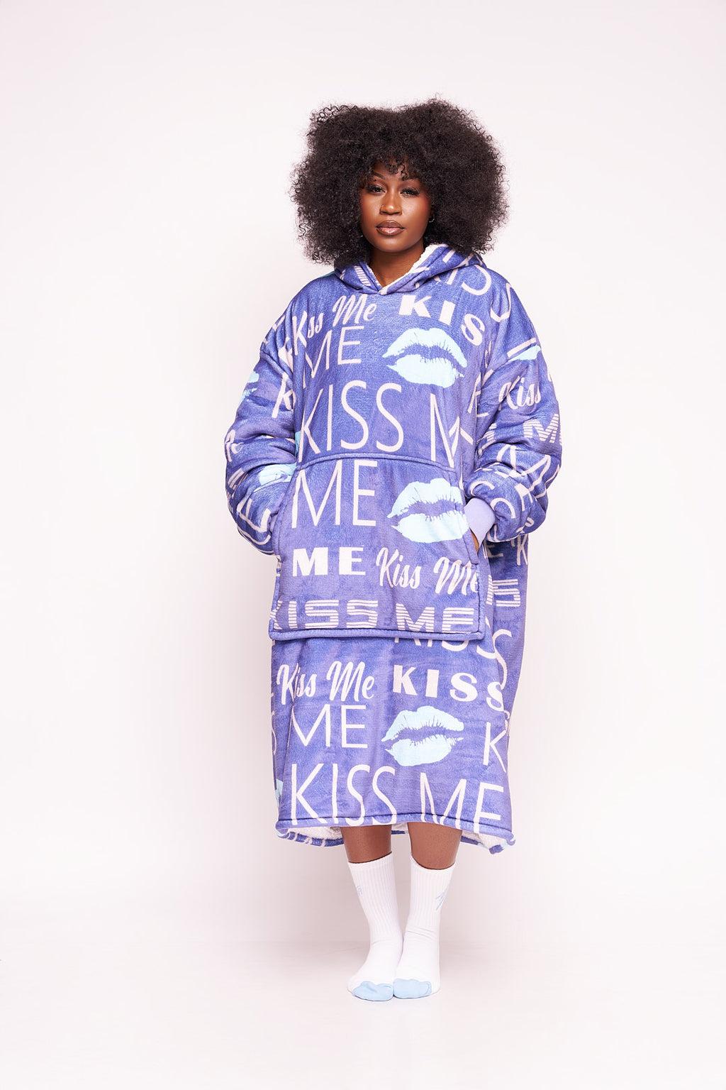 "Kiss Me" Blanket Hoodie