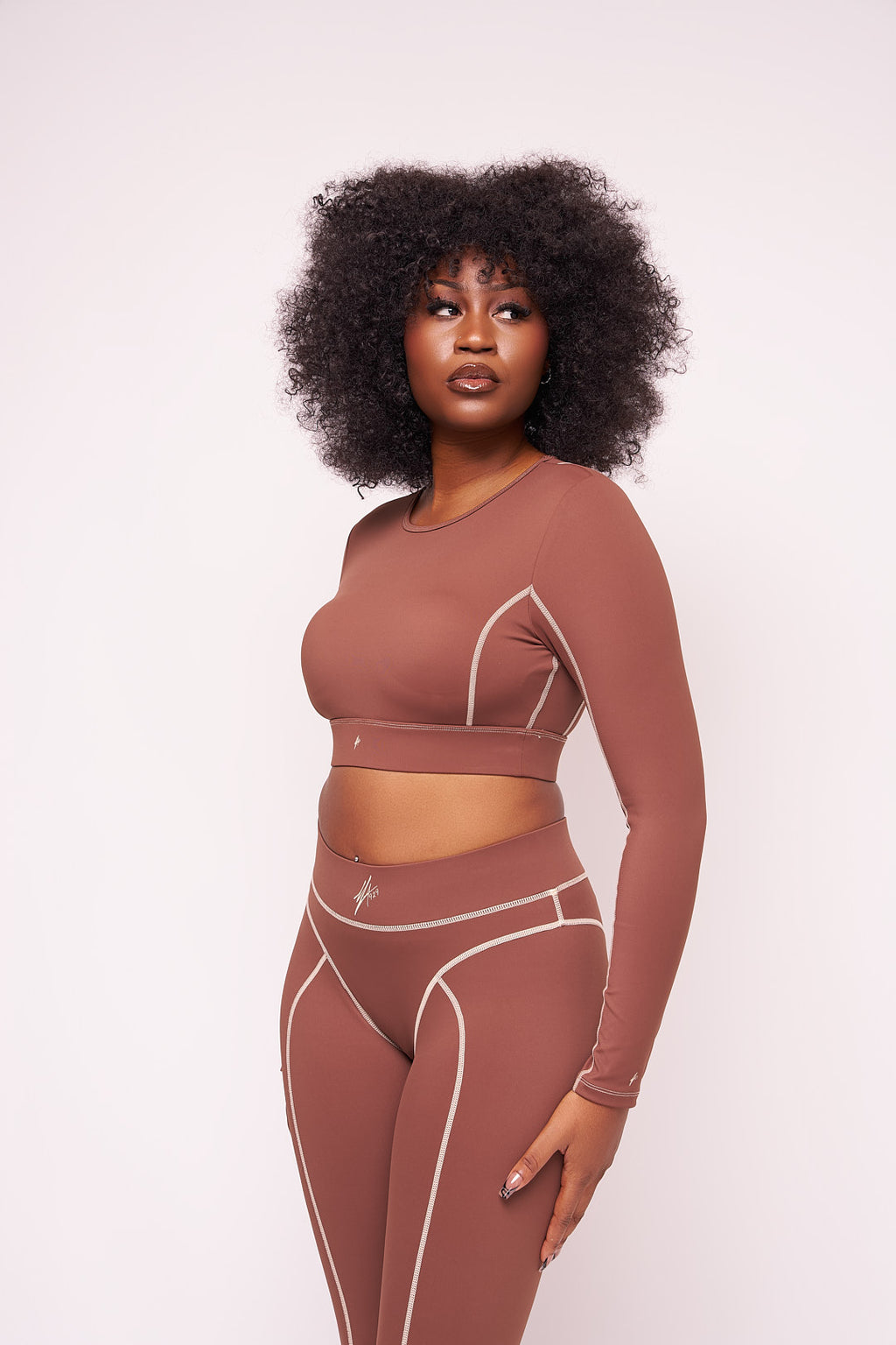 Mahogany long sleeve top