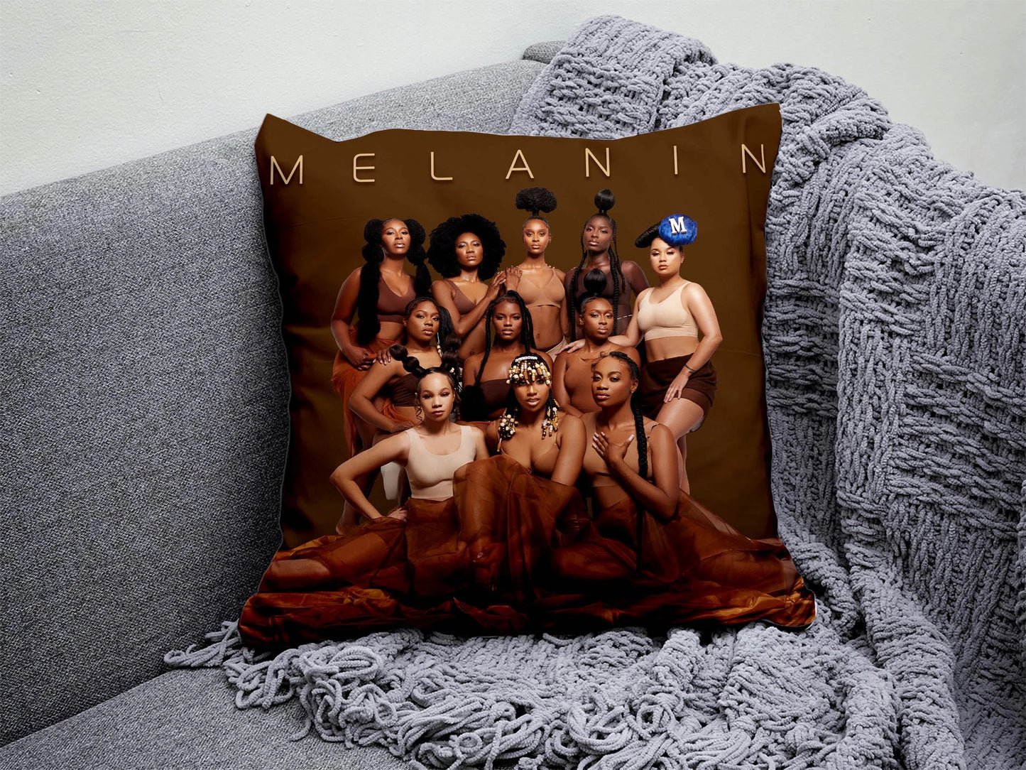 "MELANIN"  Accent Pillow